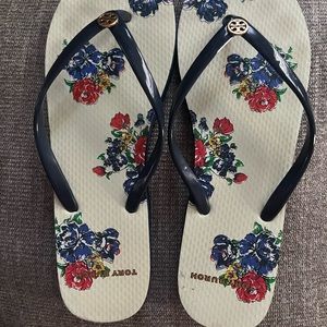 Tory Burch Women’s Rubber Flip Flops Size 10 Vguc